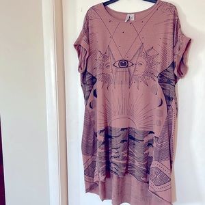 H&M Sun/moon tunic shirt sz L